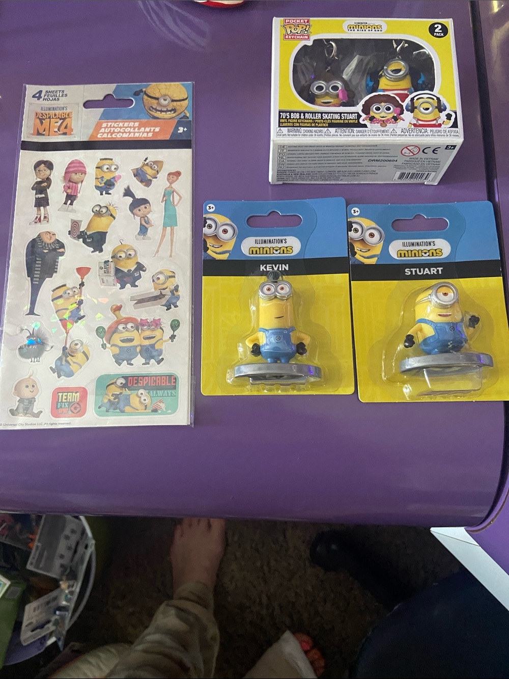 Illumination Minions Kevin & Stuart Yellow Collectible Figures - 2 Pack